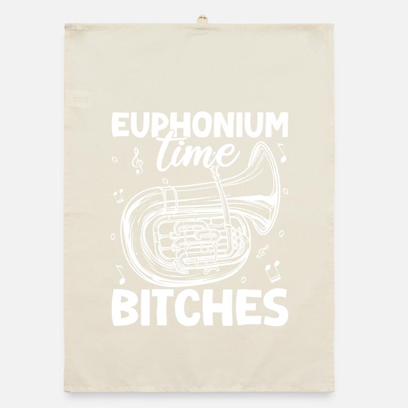 Baritone Player Time Bitches Euphonium Organic dish towel