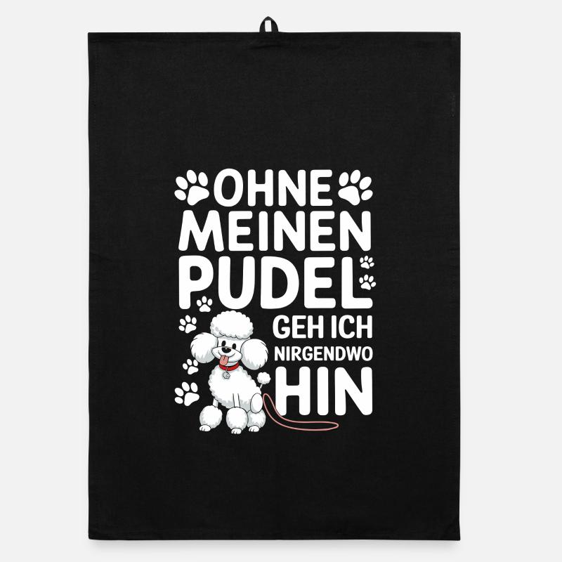 Without my poodle I'm going Organic dish towel