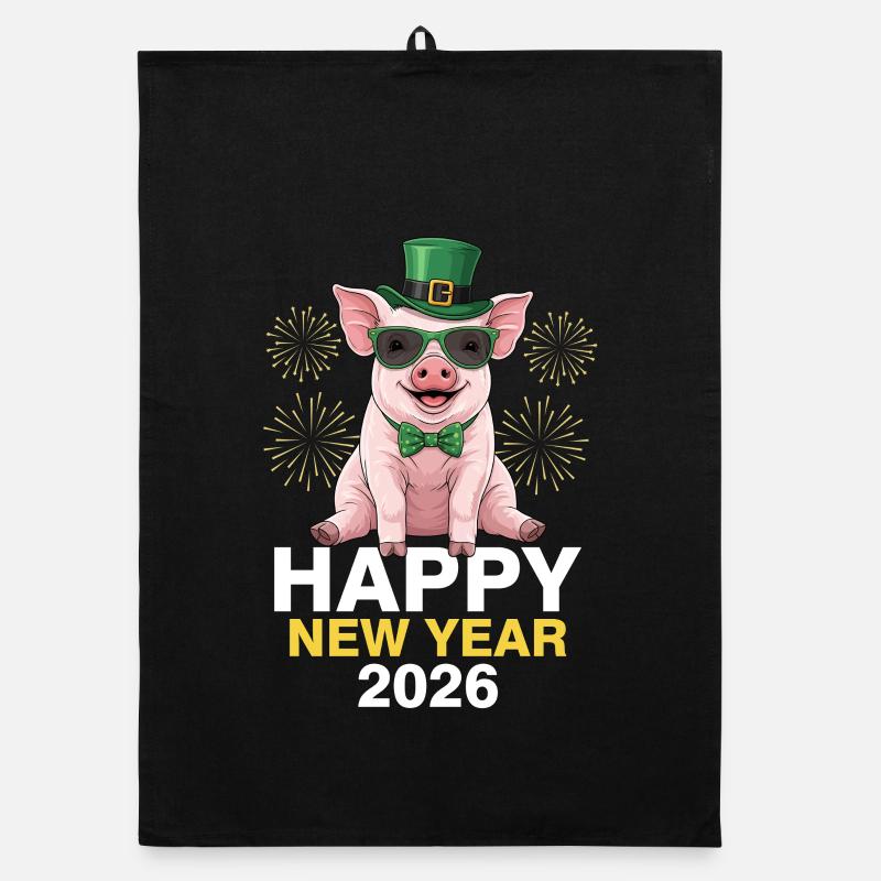 Bonne Année 2026 Torchon bio