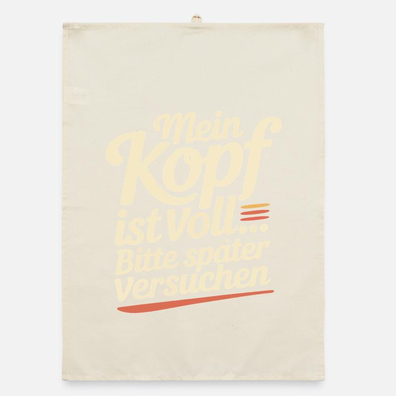 My head is full – please try later Organic dish towel