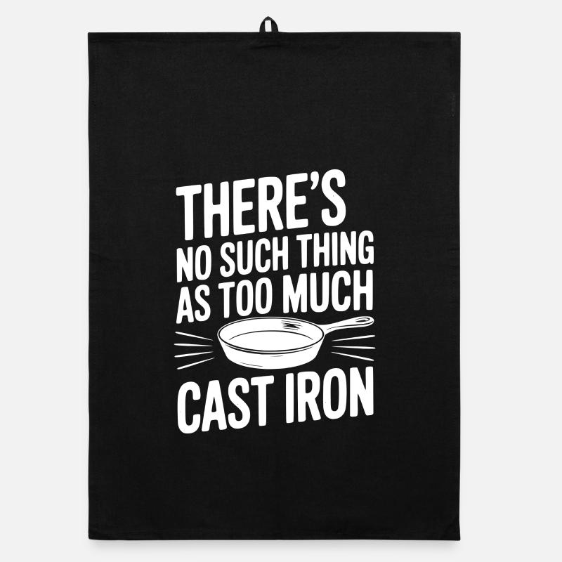 There’s No Such Thing As Too Much Cast Iron Organic dish towel