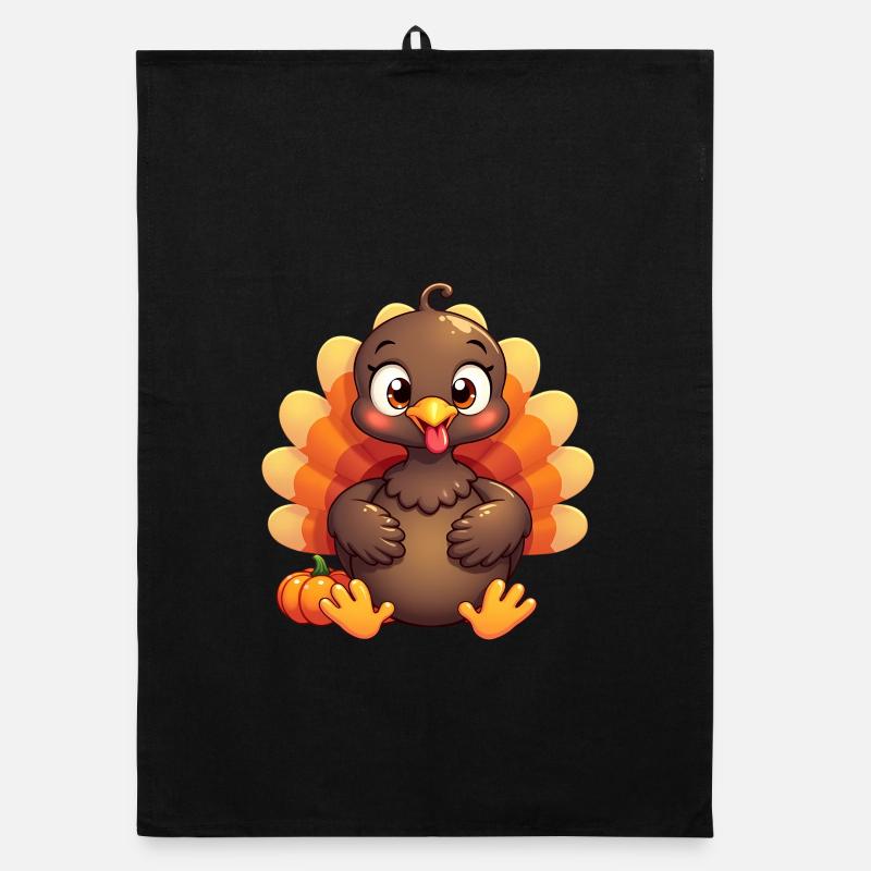 Bébé dinde de Thanksgiving Torchon bio