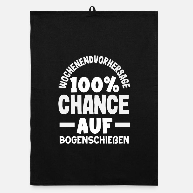 Ich gehe Bogenschießen Organic Geschirrtuch