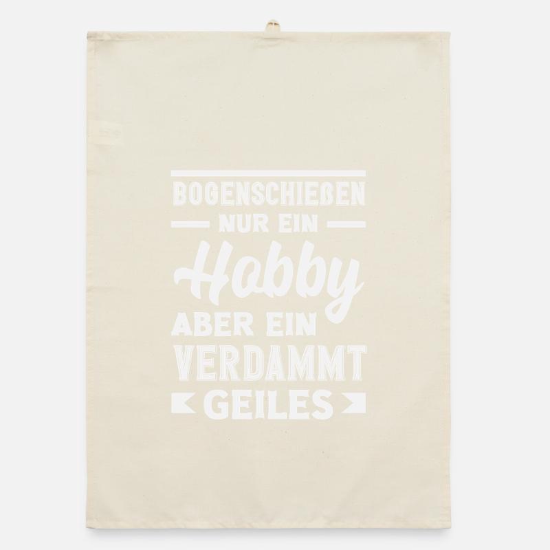 Ich gehe Bogenschießen Organic Geschirrtuch