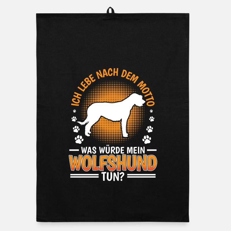 What would Irish Wolfhound do Organic dish towel