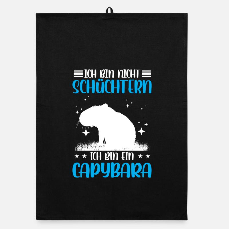 Capybara pas timide capybara Torchon bio