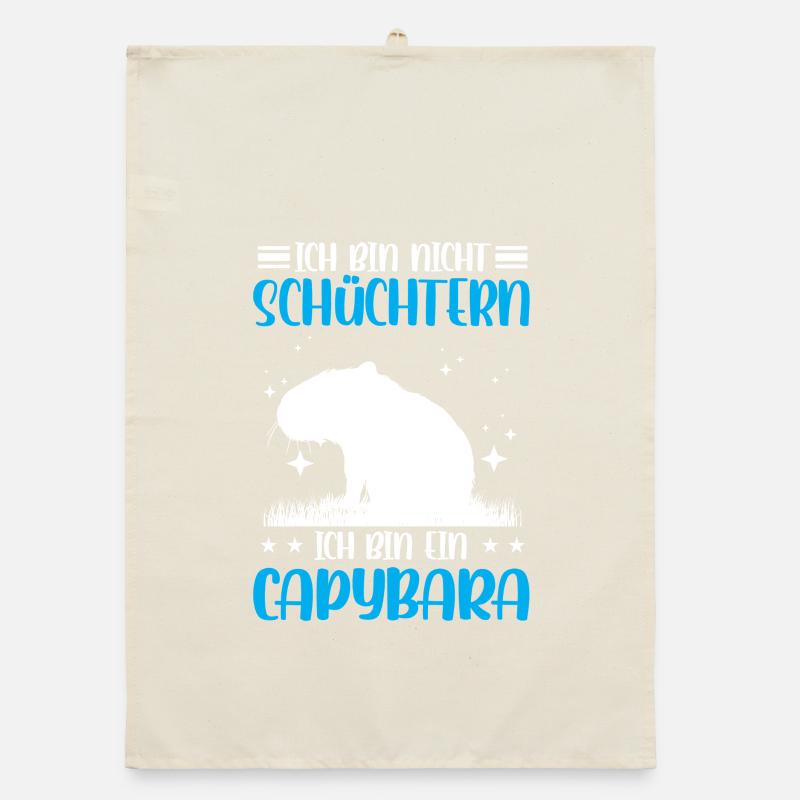 Capybara pas timide capybara Torchon bio