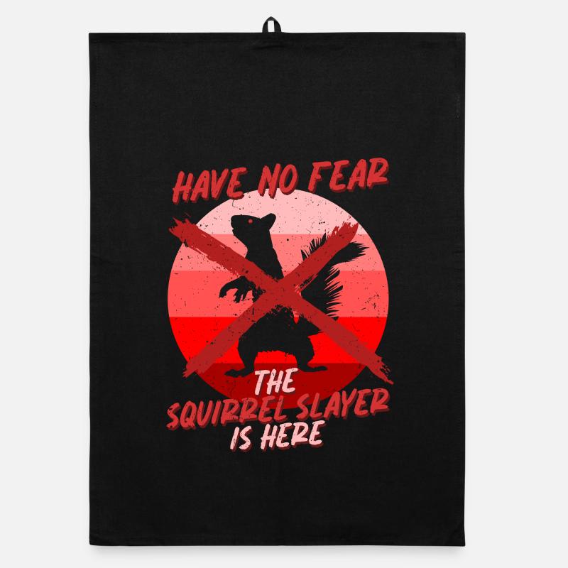Squirrel Hunter Tree Rat Organic dish towel