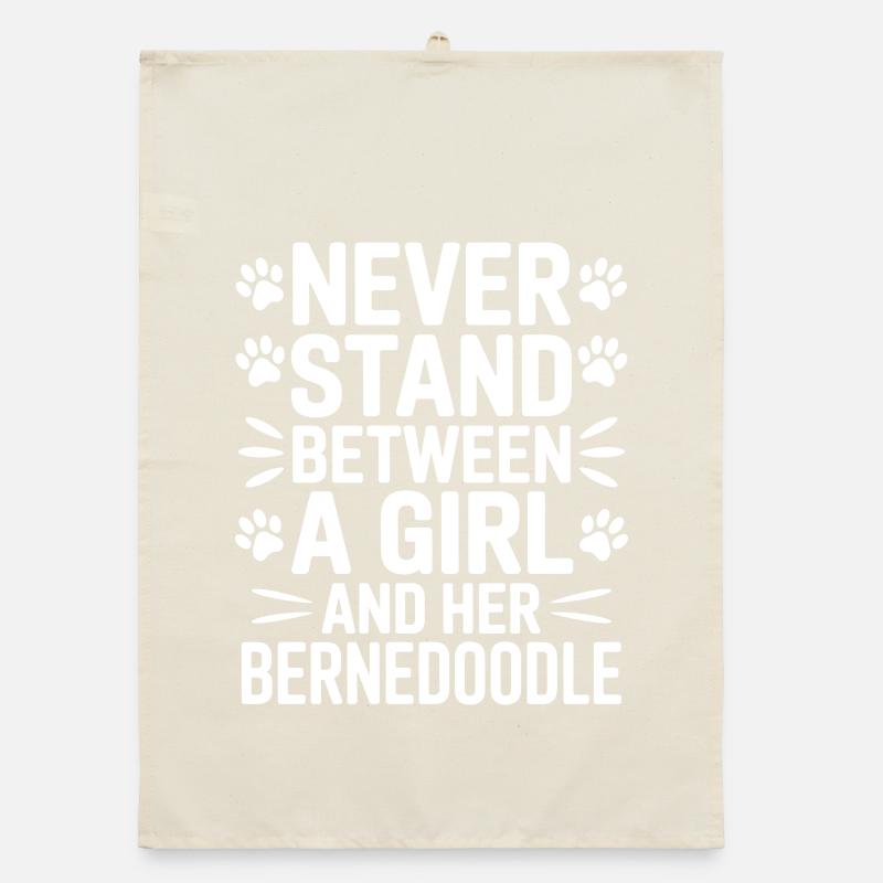 Bernedoodle Spruch Mädchen Bernedoodle Geschenk Organic Geschirrtuch
