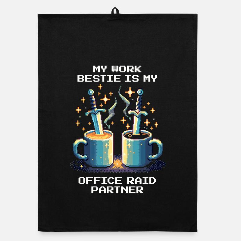 Mon copain de bureau est mon partenaire de raid | Bureau, MMO Torchon bio
