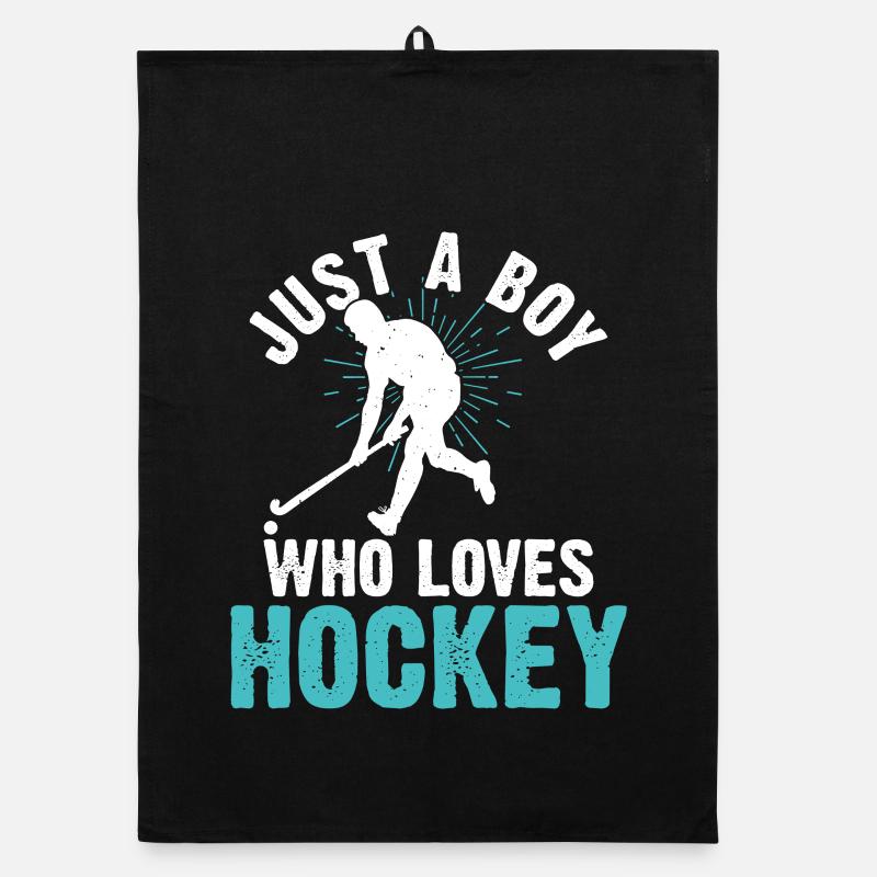 Hockey Eishockey Eishockeyspieler Geschenk Organic dish towel