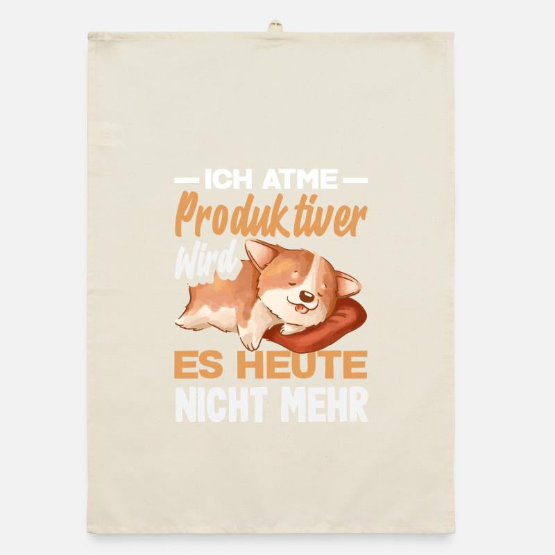 I'm breathing – it doesn't get any more productive today Organic dish towel
