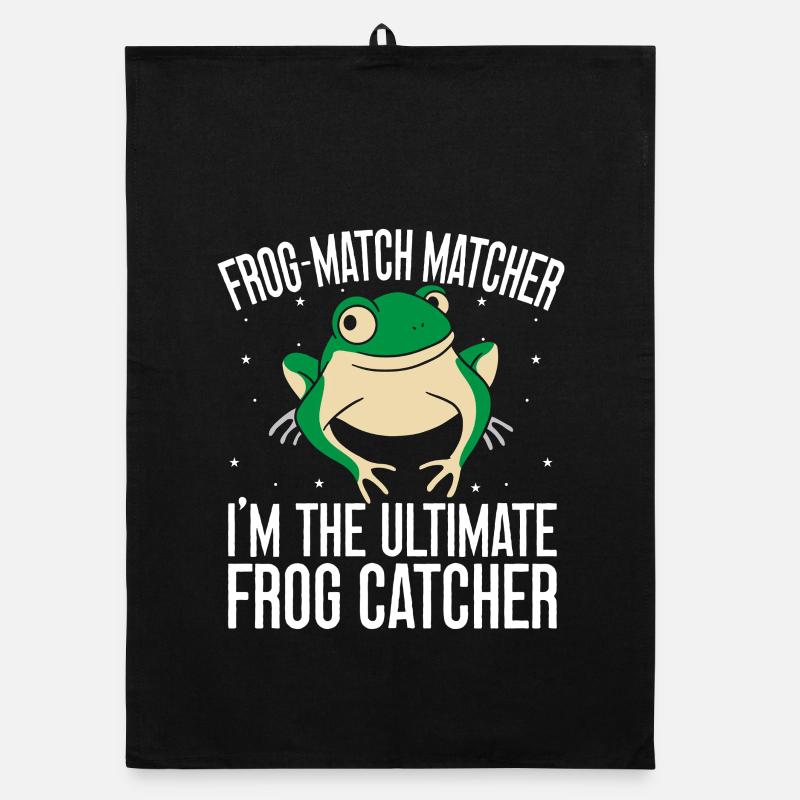Frog Catcher Frog-Match Matcher Frog Organic Geschirrtuch