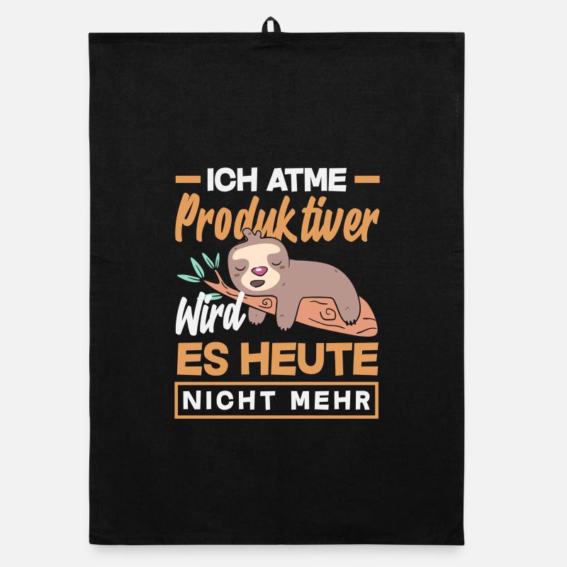 I'm breathing – it doesn't get any more productive today Organic dish towel