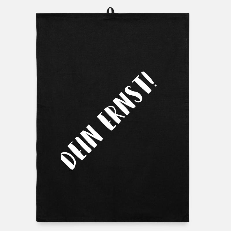 Dein Ernst Diagonal Typo Organic Geschirrtuch
