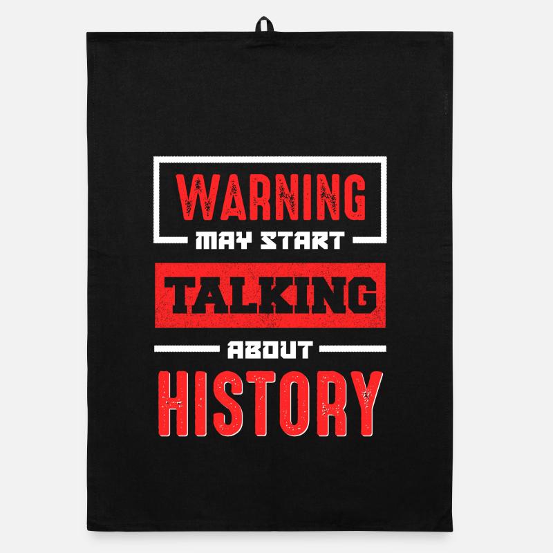 Warning History Talk Now Organic dish towel