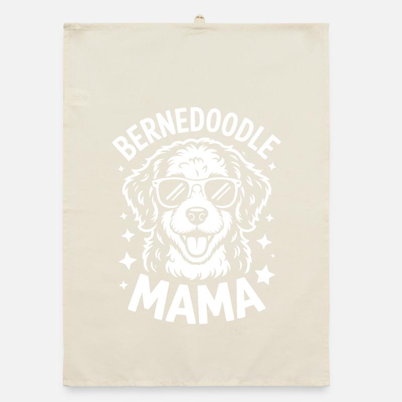 Bernedoodle Spruch Mama Witz Bernedoodle Geschenk Organic Geschirrtuch