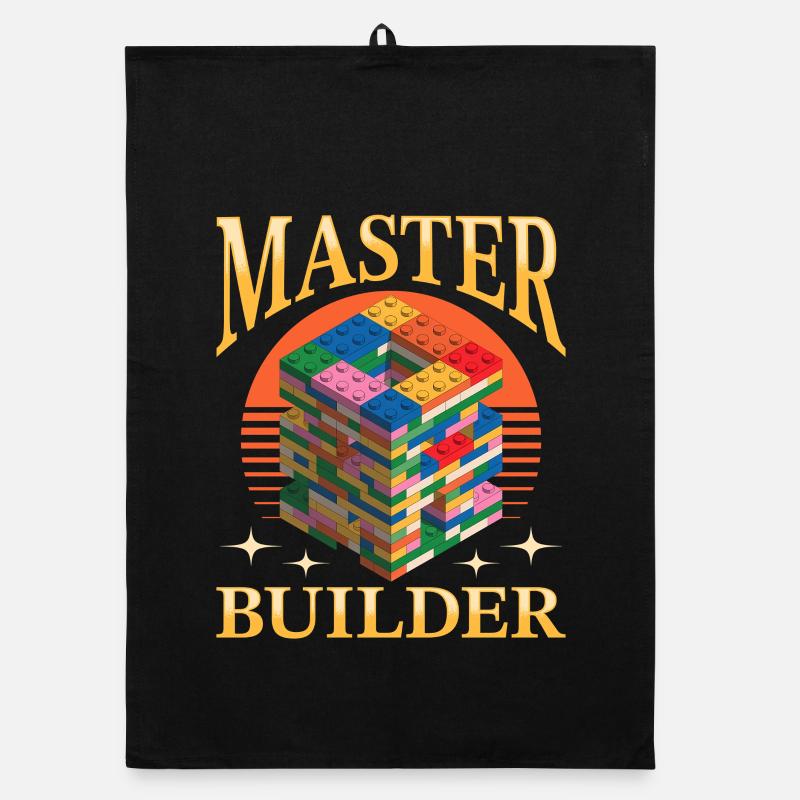 Building Blocks Kids Brick Builder Organic dish towel