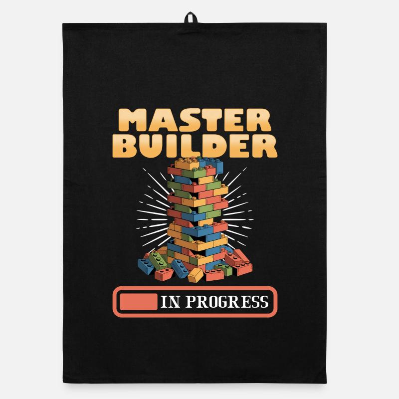 Building Blocks Kids Brick Builder Organic dish towel