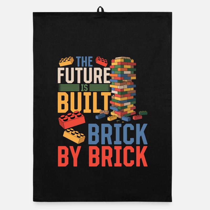 Blocs de construction Enfants Brick Builder Torchon bio