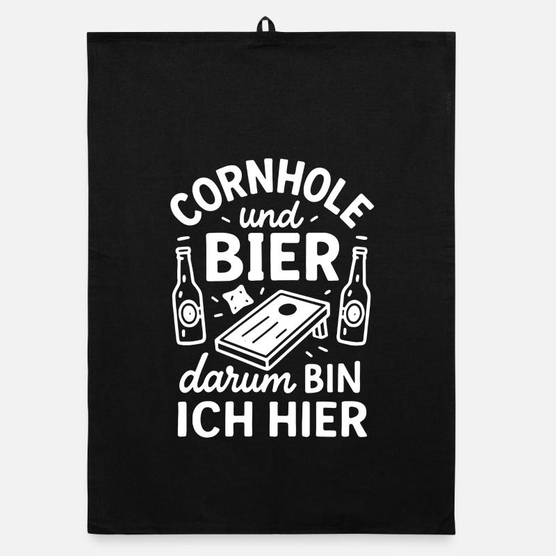 Cornhole et la bière - c’est pourquoi je suis ici Torchon bio