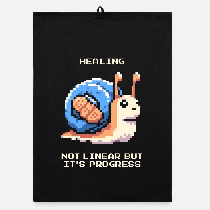 Healing is not linear | Progress, Recovery Organic dish towel