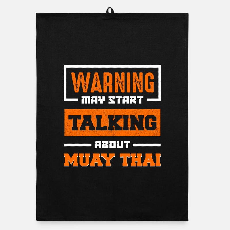 Warning: Muay Thai Conversation Begins Organic dish towel