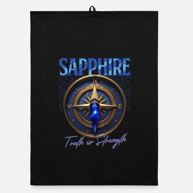 Pierre de naissance Septembre Saphir Torchon bio