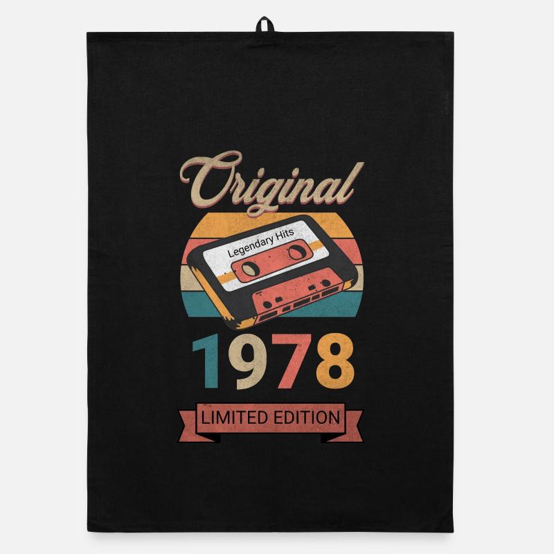 Original 1978 Édition Limitée Cadeau d’Anniversaire Torchon bio