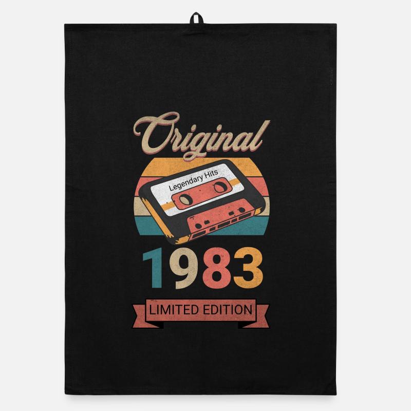 Original 1983 Édition Limitée Cadeau d’Anniversaire Torchon bio