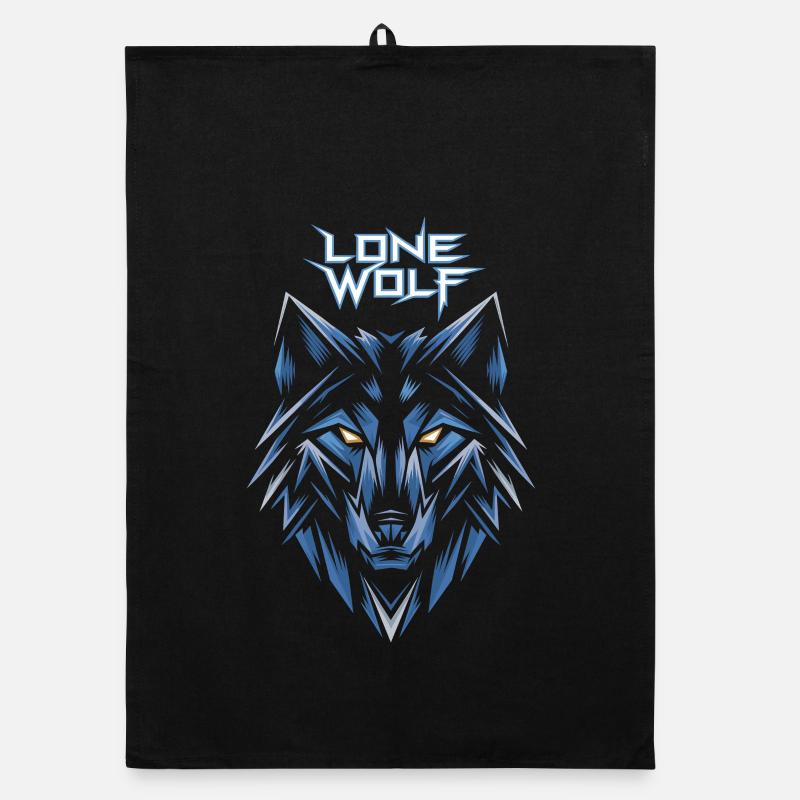 Lone Wolf Eisgeometrie Logo Organic dish towel