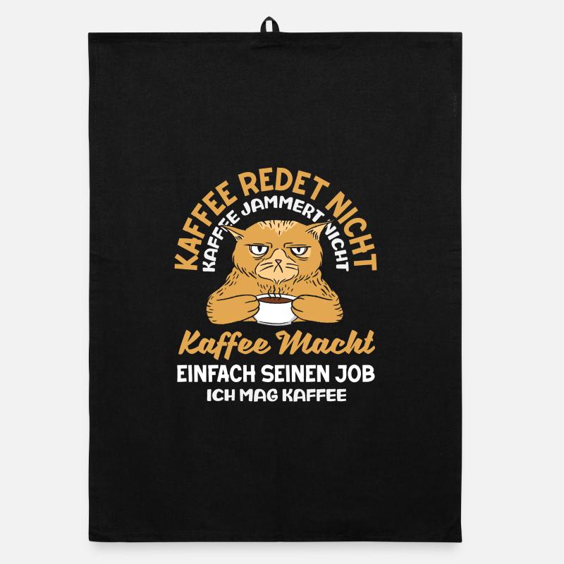 Coffee doesn't talk – I like coffee Organic dish towel