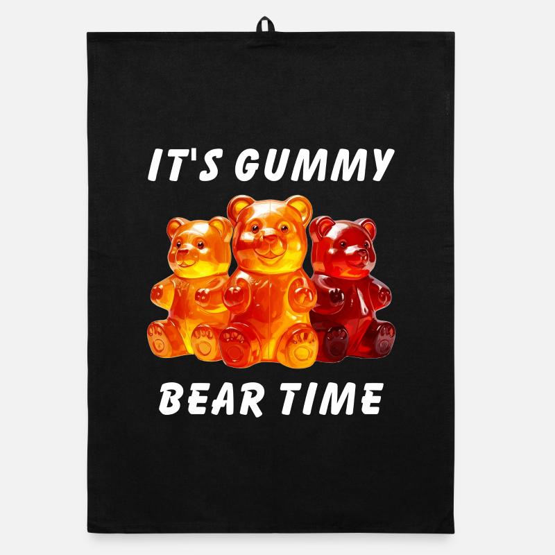 IT'S GUMMY BEAR TIME Organic Geschirrtuch