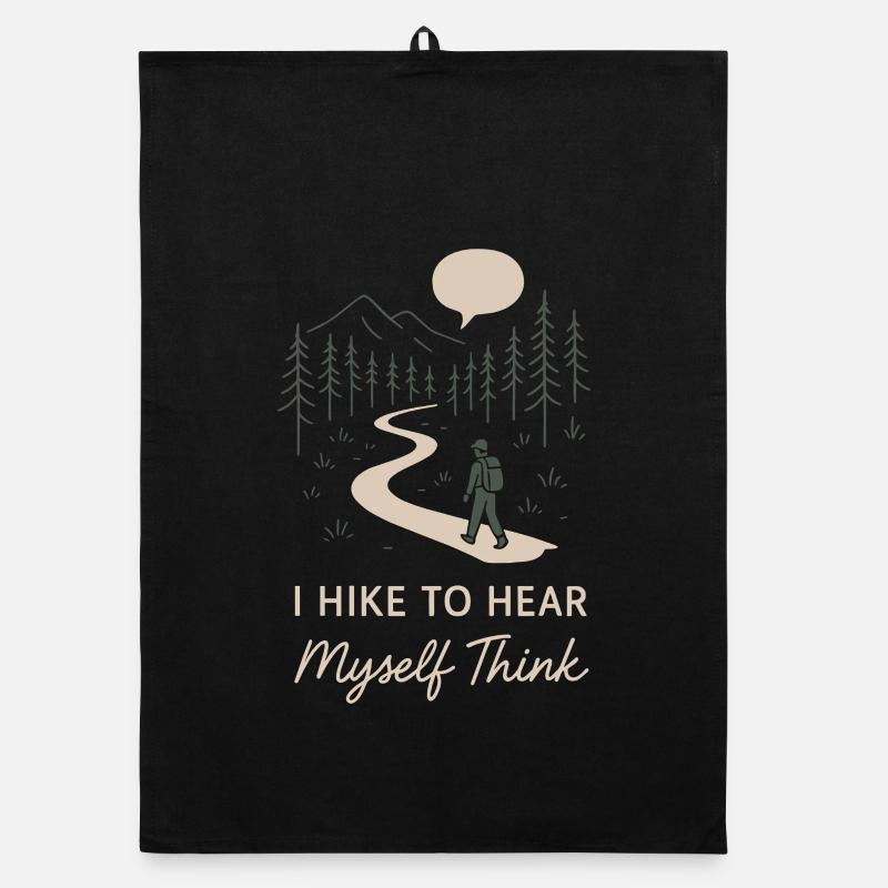 Solo Camping Introverted Camper Quiet Organic dish towel