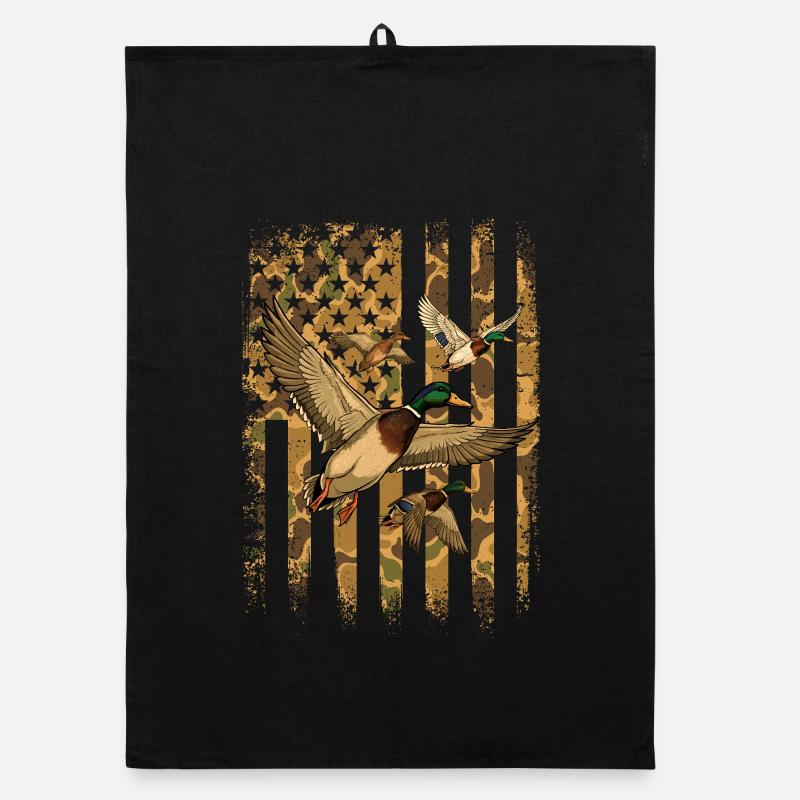 Canards avec camouflage US drapeau Waterfowl Pride Torchon bio