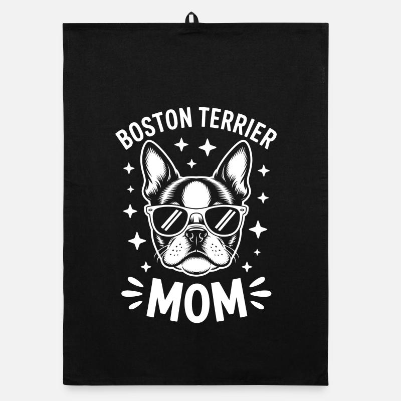 Boston Terrier Dire Maman Boston Terrier Cadeau Torchon bio