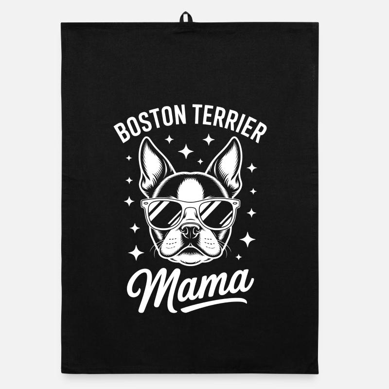 Boston Terrier Dire Maman Boston Terrier Cadeau Torchon bio
