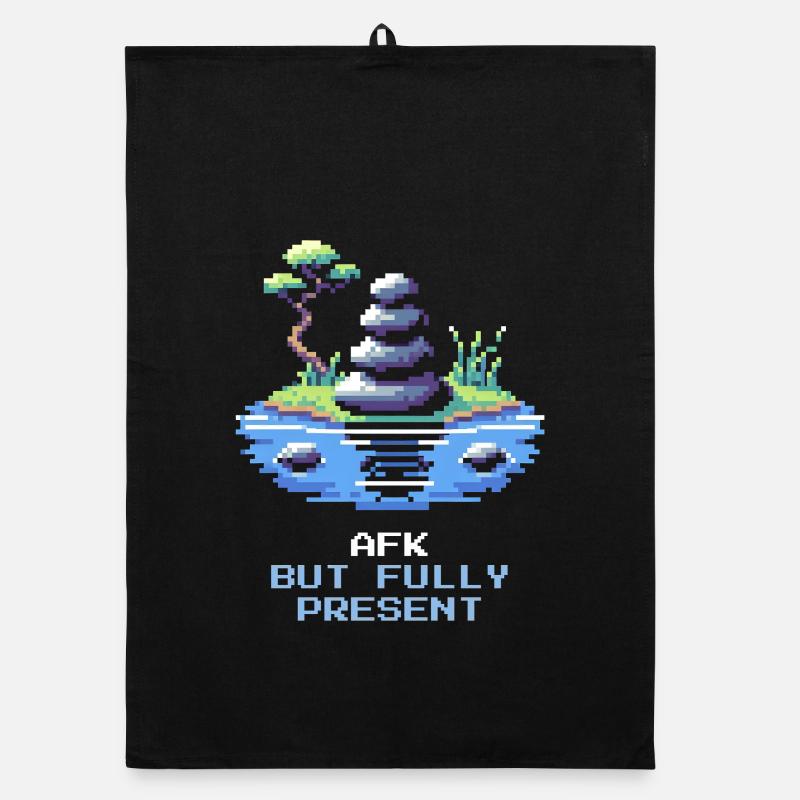 AFK, but fully present | Mindfulness, Meditation Organic dish towel