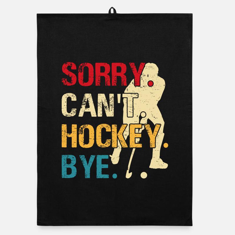 Hockey Eishockey Eishockeyspieler Geschenk Organic dish towel