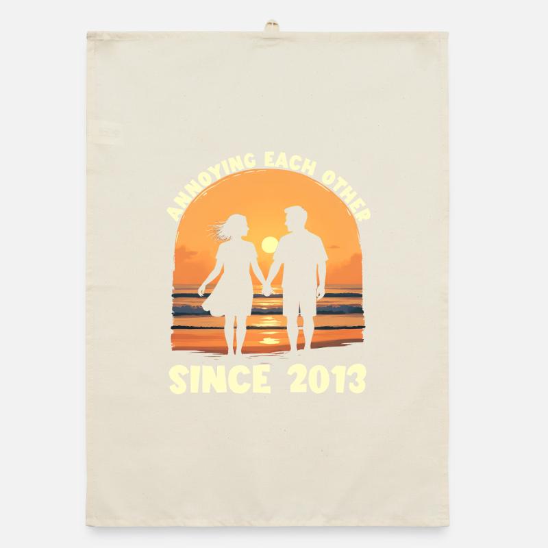 We've been bugging each other since 2013 Organic dish towel