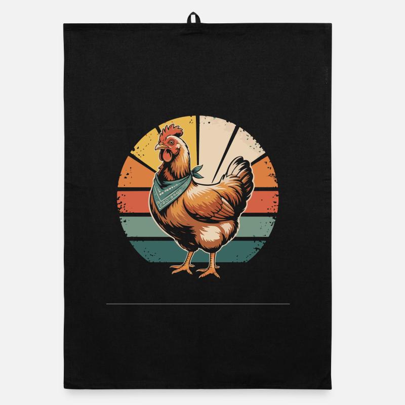 Chickens Chicken Organic dish towel