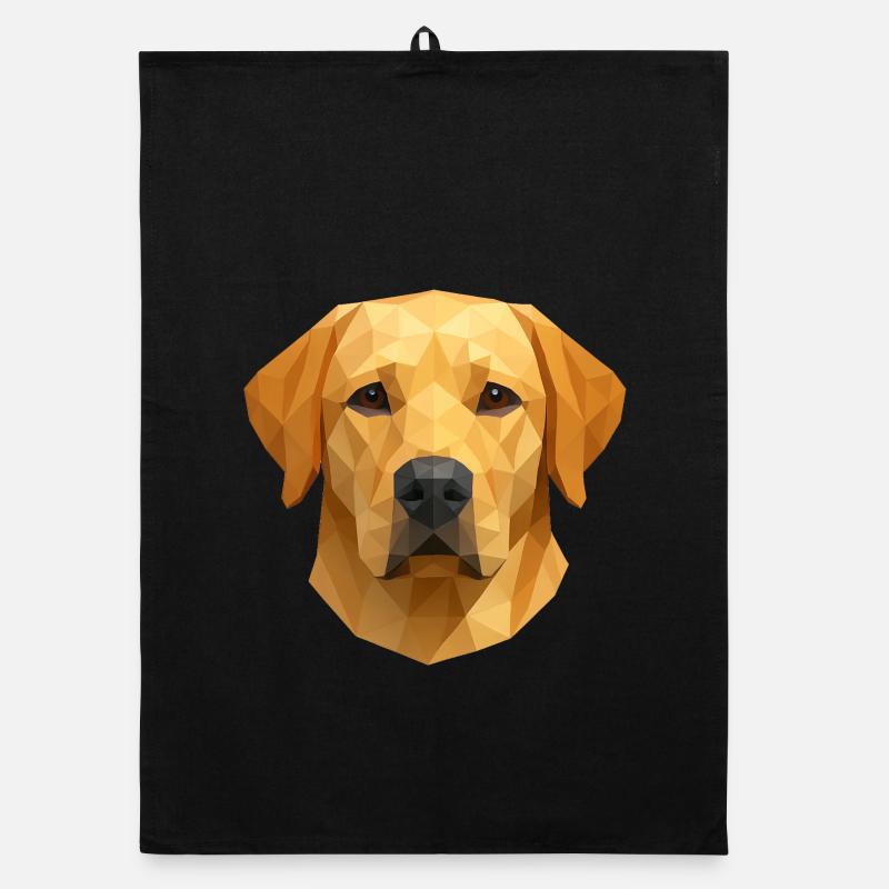 Polygon Labrador Retriever Geschenk Organic Geschirrtuch