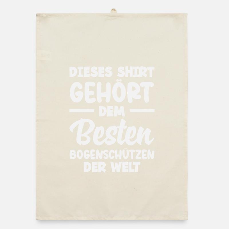 Archery Archer Gift Organic dish towel