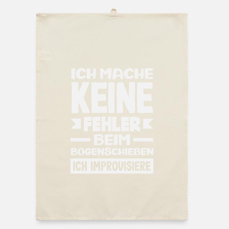 Bogenschießen Bogenschütze Geschenk Organic Geschirrtuch