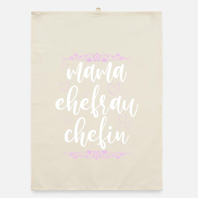 Mama Ehefrau Chefin Muttertag Mutter Organic dish towel