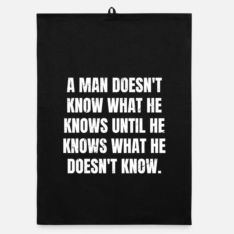 a man doesn't know what he knows until he knows Organic dish towel