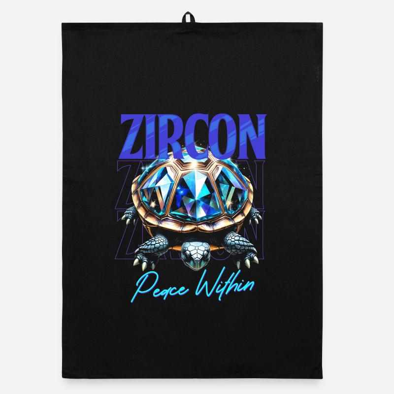 Birthstone Zircon December Organic dish towel