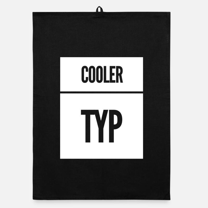 Cool Guy Funny Saying Organic dish towel