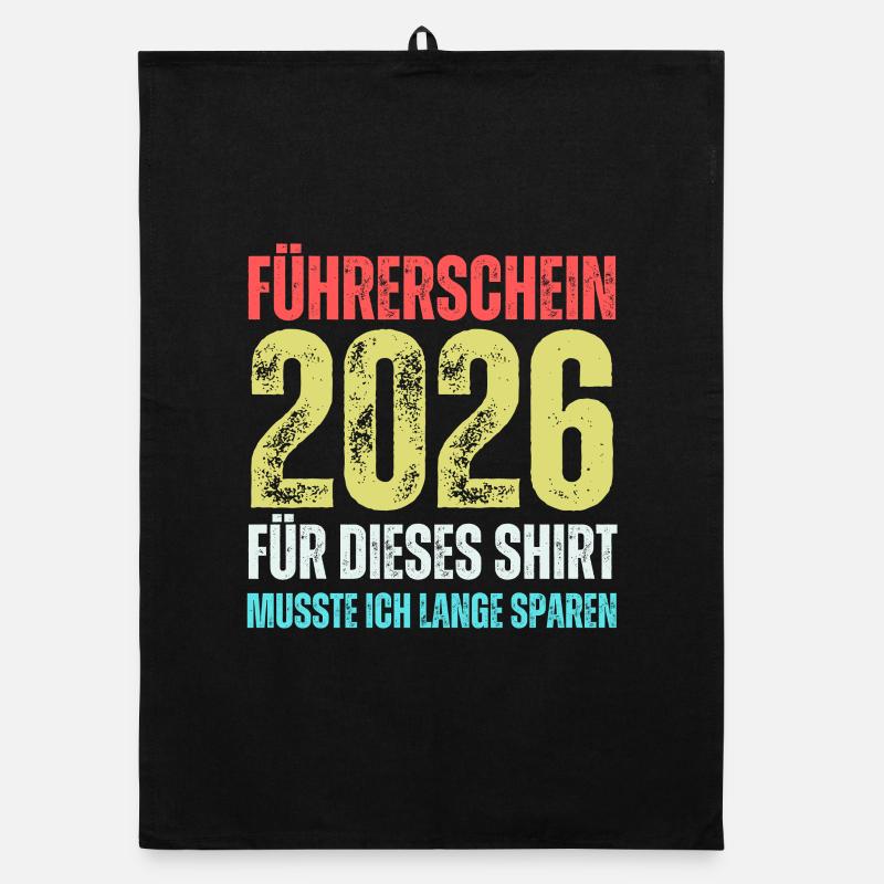 Führerschein 2026 Organic Geschirrtuch