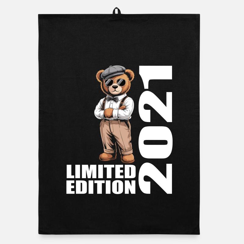 2021 Édition Limitée Ours Anniversaire 2021 Torchon bio